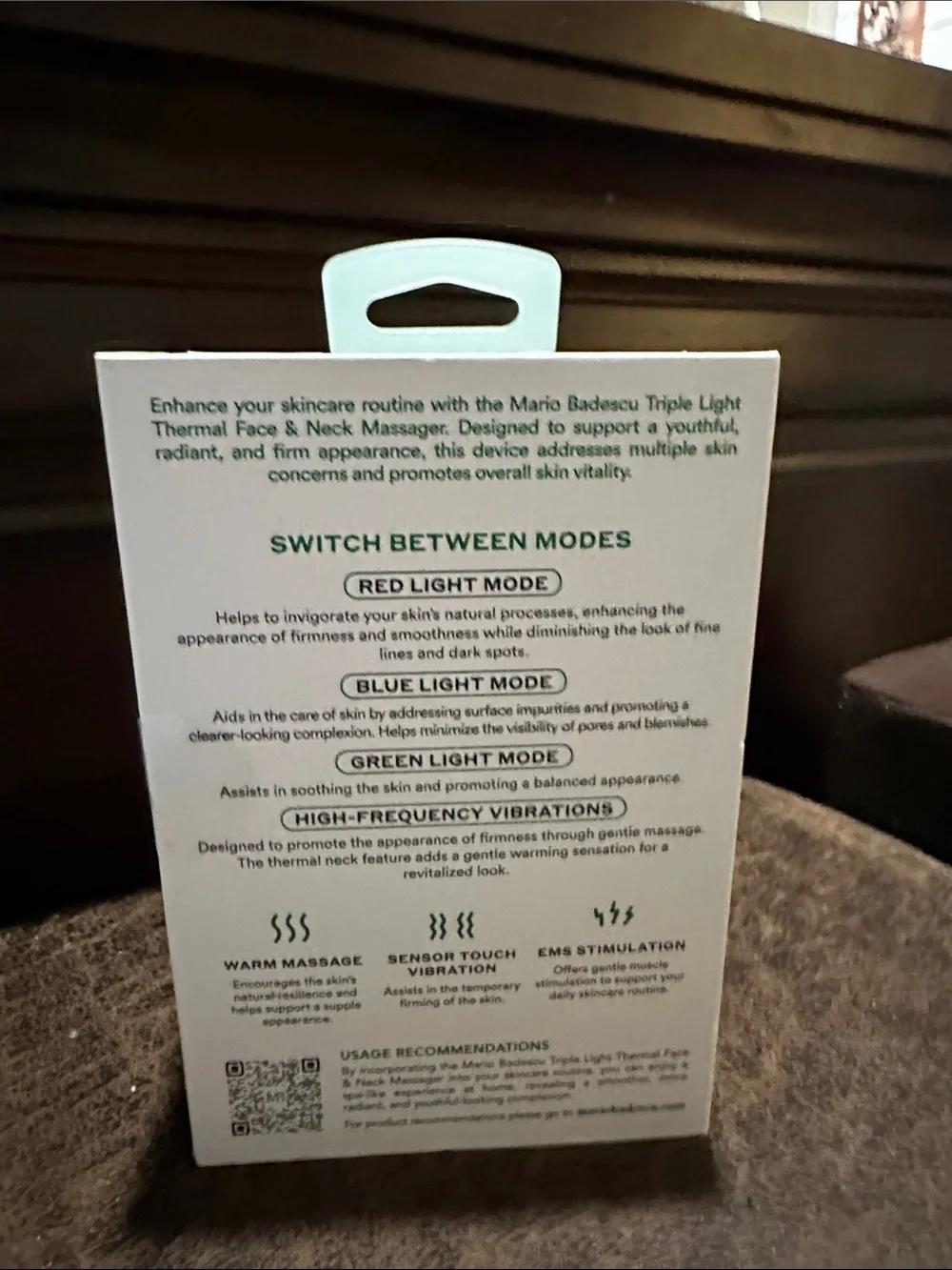 Mario Badescu Mint Thermal Face & Neck Massager
